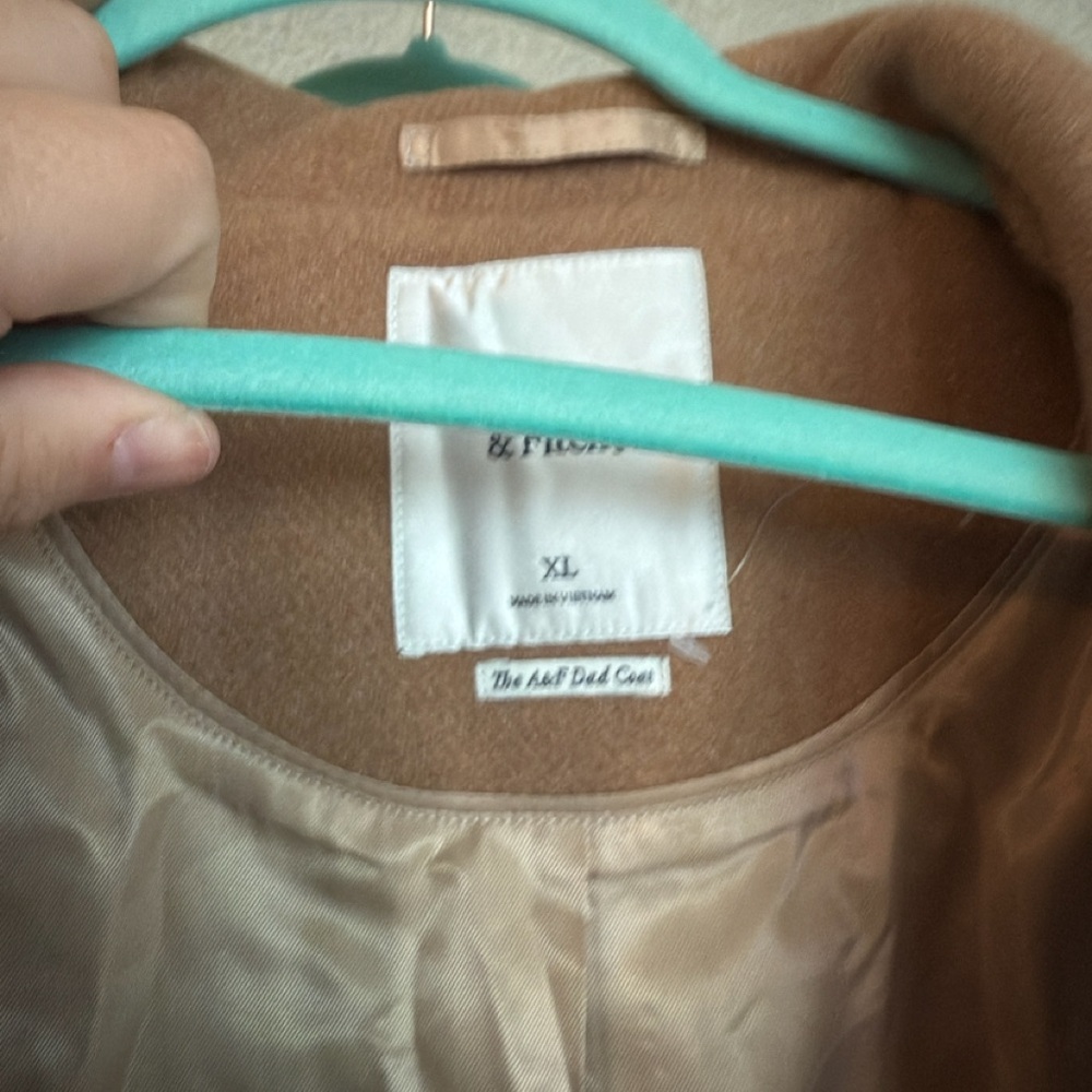Abercrombie oversized dad Brown Trench Coat - Picture 4 of 5